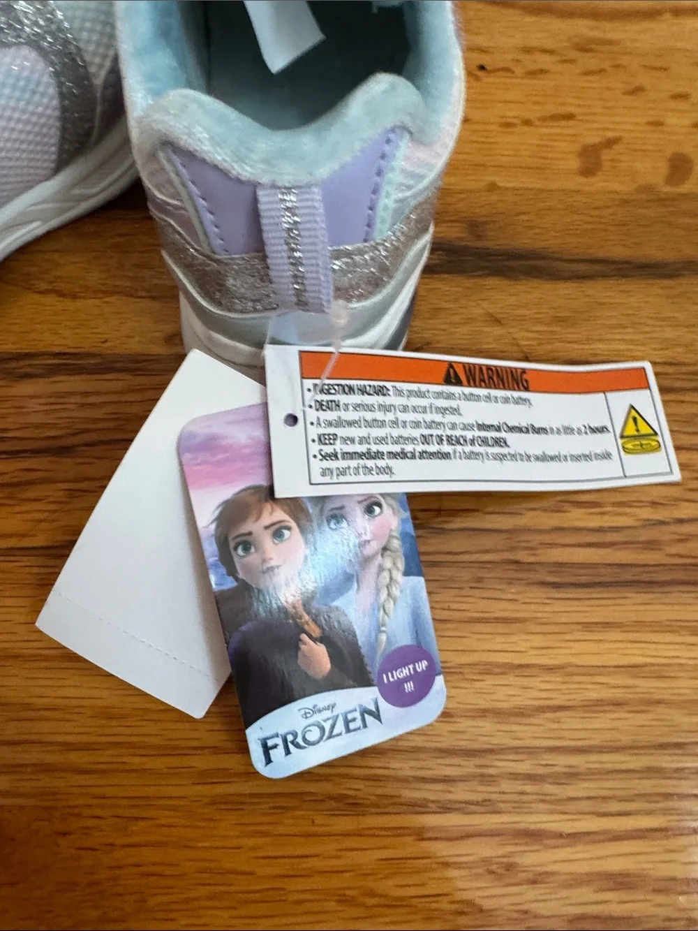 Disney Frozen Olaf Toddler Light-Up Sneakers in Lavender, Silver, and Pale Blue